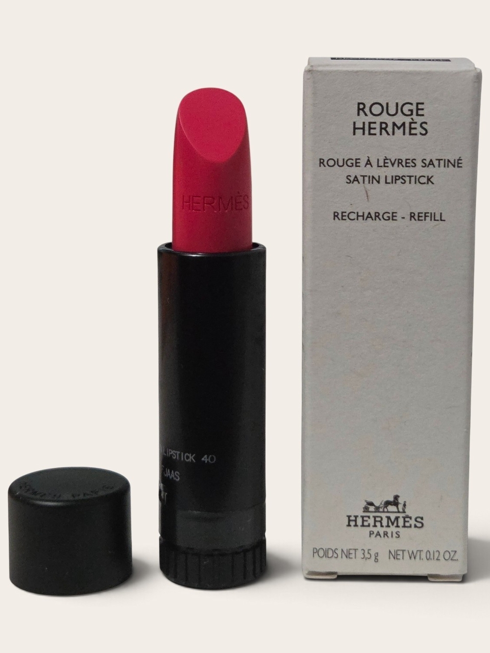 Hermes Rouge "Rose Lipstick" 40 Satine - Refill NIB